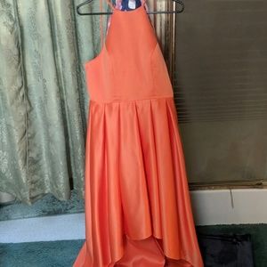 Tangerine prom dress